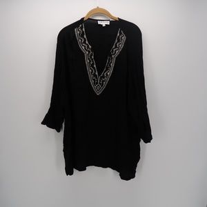 C.D. Daniels Tops - C.D. Daniels Embroidered 3/4 Sleeve Tunic Blouse C.D. Daniels Tops - C.D. Daniels Embroidered 3/4 Sleeve Tunic Blouse